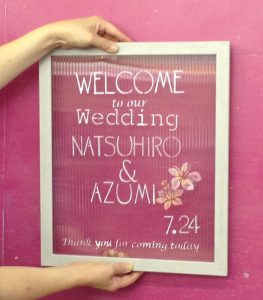 wedding welcome board 